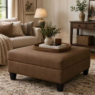 Table basse avec rangement et repose-pieds