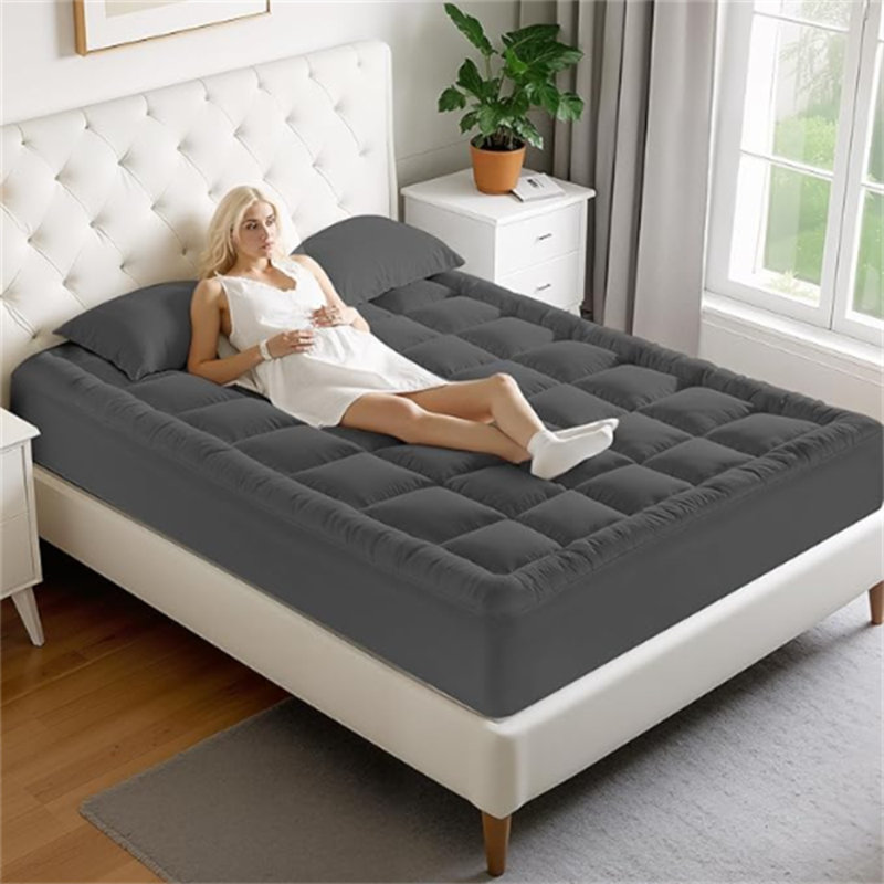 Housse de protection antidérapante pour matelas, Grand lit
