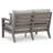 Franchette 55'' Wide Straight Aluminum Loveseat with Cushions