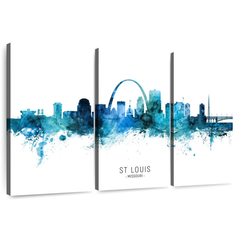 R camion St. Louis Missouri Skyline VII, H 36 po x l 57 po