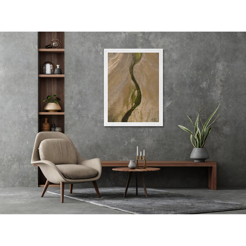 Johnson Point I by Tim Klein - Picture Frame Photograph, White, 40" H x 27" W x 1.5" D