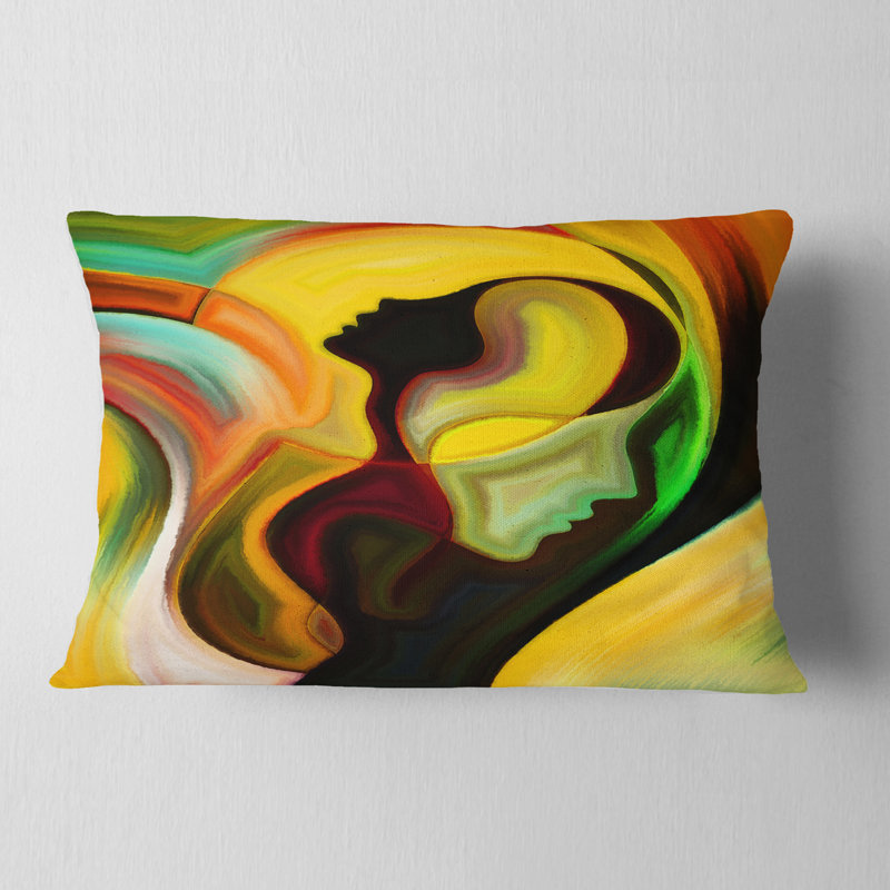 Abstract Throw Pillow