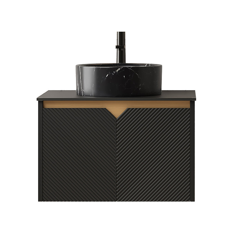 RUBEN 24" Bathroom Vanity&Sink, Black, Black, 24"
