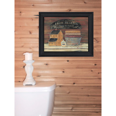 «Hot Bath», art mural encadré pour le salon, impression murale par Pam Britton