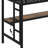 Metal Loft Bed With Power Outlet And LED Lighted, Space-Saving