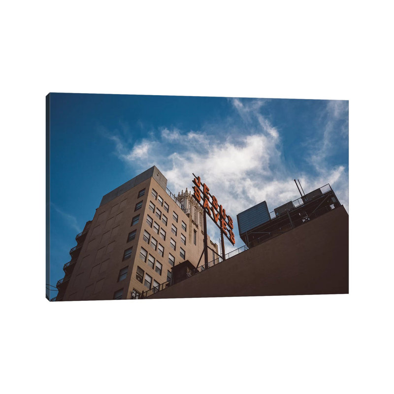 Jesus Saves LA II by Bethany Young - Print on Canvas, Wrapped Canvas, 66.04cm H x 101.6cm W x 3.81cm D
