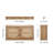 Entryway Shoe Storage Bench 38.9x9.4x19.7 Inch Rattan-Like Rack with Flip Drawer