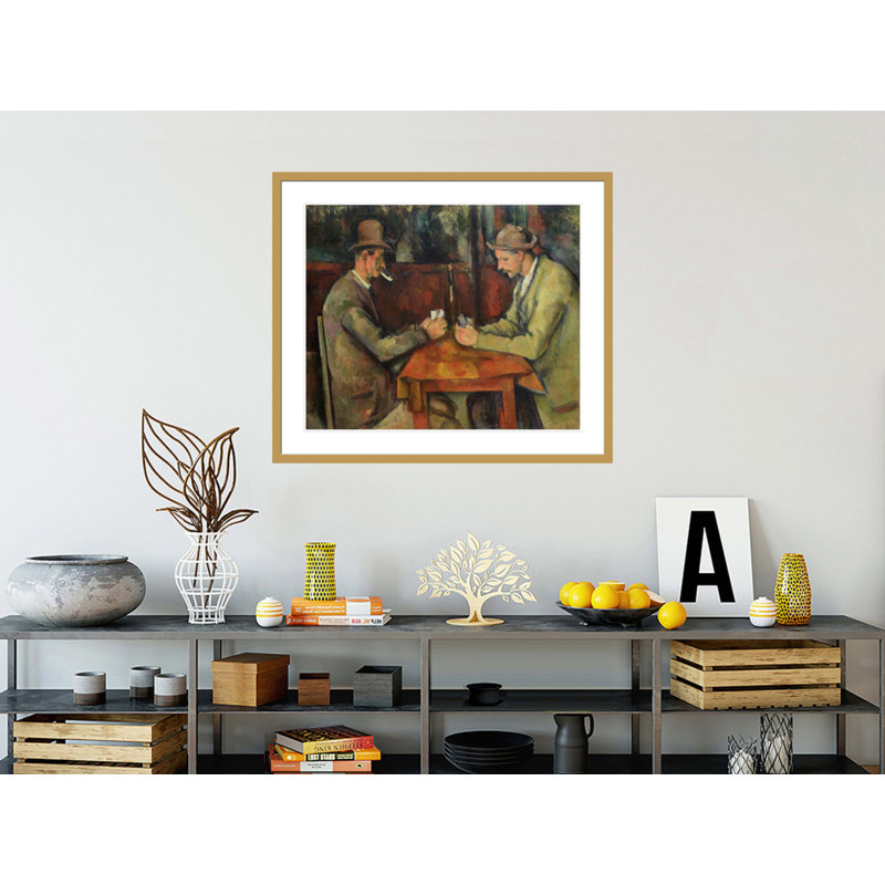 Les joueurs de cartes par Paul Cézanne, H 33,5 po x l 39,2 po