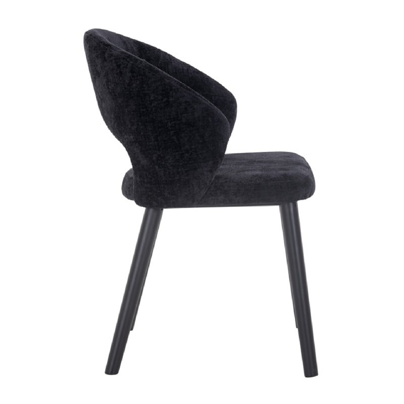 Savoy Upholstered Arm Chair, Black