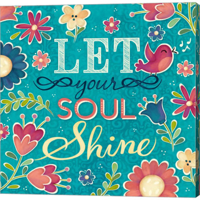 Enjoy The Little Things Burst II by Josefina - Wrapped Canvas Textual Art