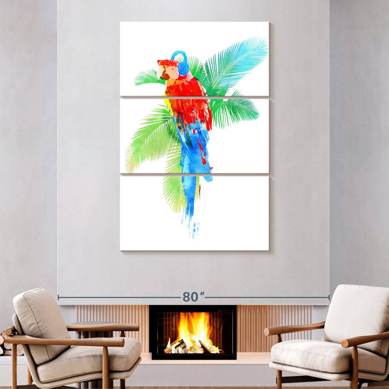 Brampt Tropical Party, 74" H x 48" W