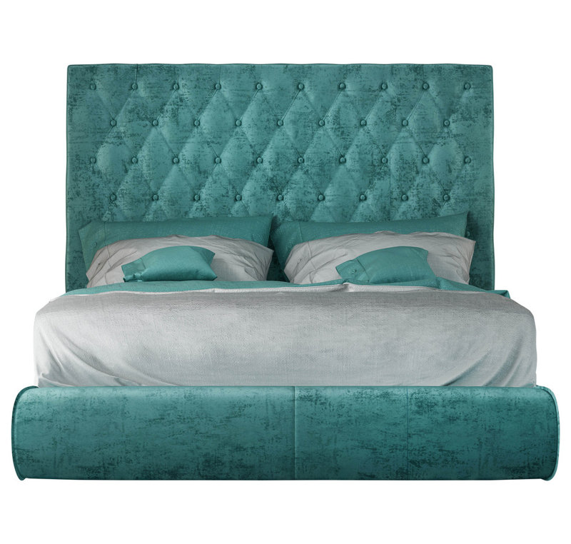 Upholstered Panel Bed, Queen