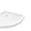 Ensemble de douche en coin rond en nickel satiné L 35 po x l 35 po x H 72,83 po Breeze