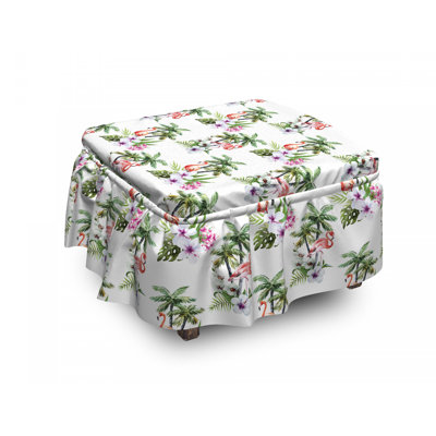Housse pour repose-pieds oiseaux