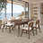 5-Piece Wood Dining Set with Upholstered Chairs-1253638770-1165014203