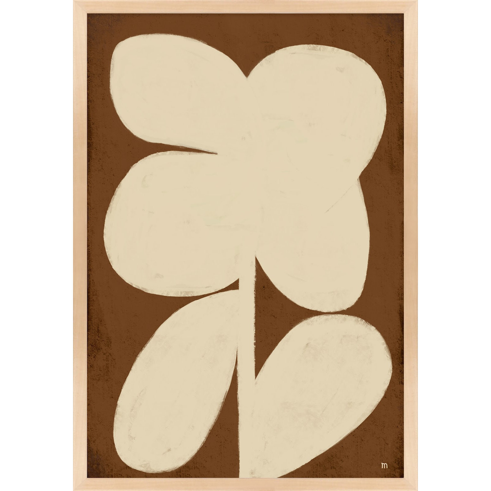 Flower 2 by StudioM, Maple Framed, 50" H x 35" W