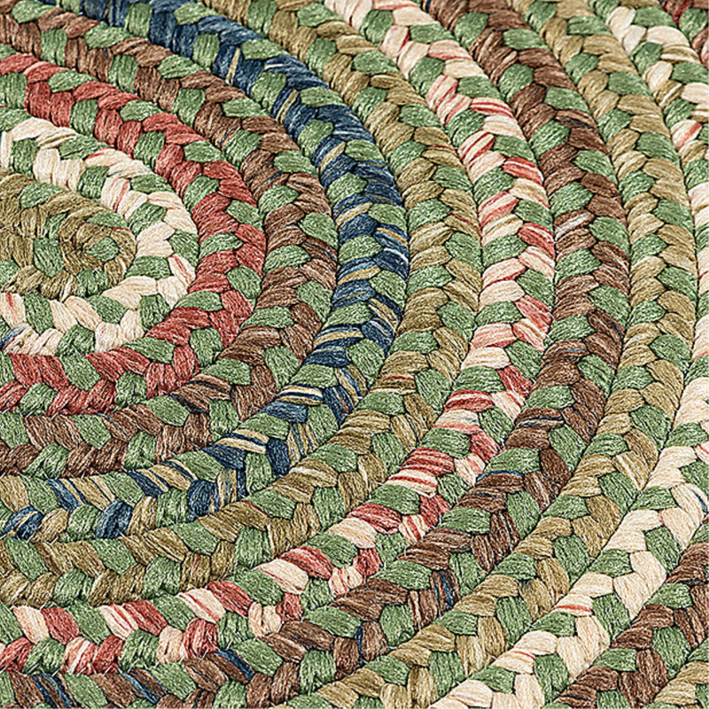Tapis réversible Kipton - vert olive, Tapis de couloir 2 pi x 10 pi