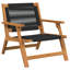 Set Of 3 Teak Acacia Wood, Rope W122xd78xh73 Cm-418813036
