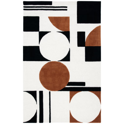 Abstract Wool Hand Tufted Area Rug