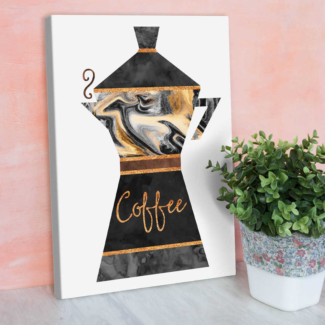 „Coffe“ Bild auf Leinwand aus der Elisabeth Fredriksson-Kollektion