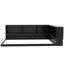 Lit de jour en métal avec armoires de rangement et ports USB-14270545