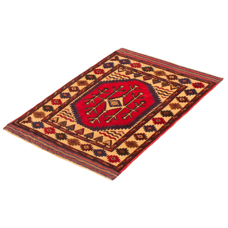 Tapis tadjik brun clair 2 pi 11 po x 4 pi 5 po