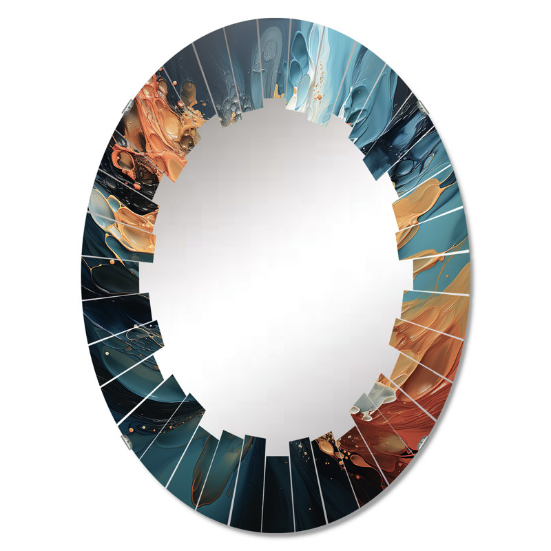 Holovousy - Miroir mural moderne ovale, 30 po x 20 po