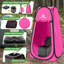 Toilette portative pour adultes avec tente d'intimité Pop Up - Trousse de salle de bain de voyage pour toilette avec tente de douche ou vestiaire pour voyage Roadtrip, Beach ou RV de Wakeman Outdoor (rose)-112509509