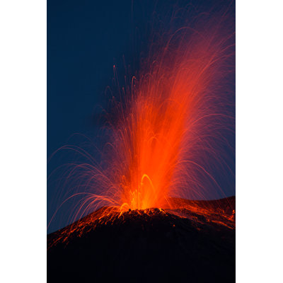 Volcanic Eruption by AZ68 - Wrapped Canvas Print