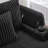 Modern Chaise Sofa 75.5" Chaise Lounge Sofa Loveseat Sofa Sleeper Sofa With Adjustable Backrest, Cup Holders , Phone Holder And Storage Compartments For Living Room, Black-1437502277