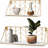 Aldin 2 Piece Metal and Wood Bracket Shelf