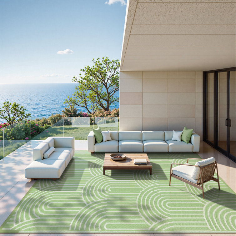 George Oliver Botho Outdoor Rug Patio Waterproof Reversible Camping ...
