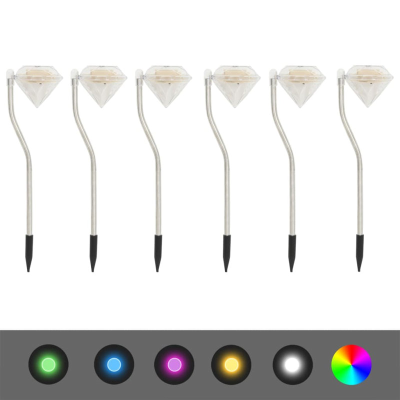 Solar LED Garden Lights 3.5"x3.1"x11.6"