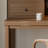 Nut-brown Rectangular Solid Wood with 2 drawers writing desk-118343156