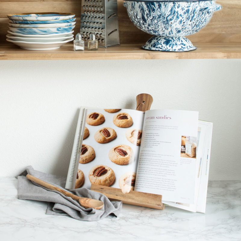 Rustic Farmhouse™ Acacia Wood Tablet Cooking Stand