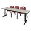 Table de formation Neyland Cain T-Base et 3 chaises empilables-32520364-32520357