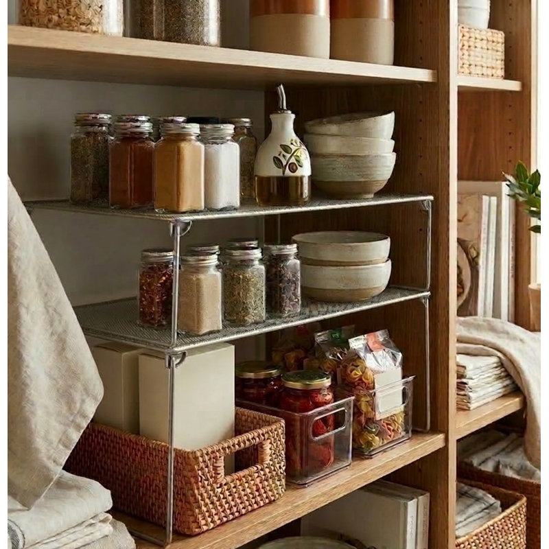 Steel Cabinet Shelving Rack, 6.5" H x 12" W x 22" D