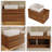 31.5-inch Floating Single-person Compact Bathroom Vanity With Sink, Soft-close Drawers, Walnut