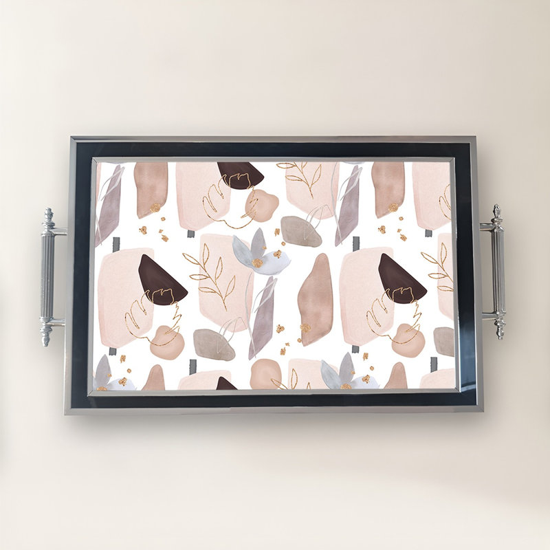 Élégant plateau en verre de 19,7 po x 11,4 po x 1,4 po | Fabrication 100% verre durable | Facile à nettoyer avec un chiffon humide | Idéal pour le service, la présentation décorative et l'organisation | Ajout élégant à la décoration intérieure