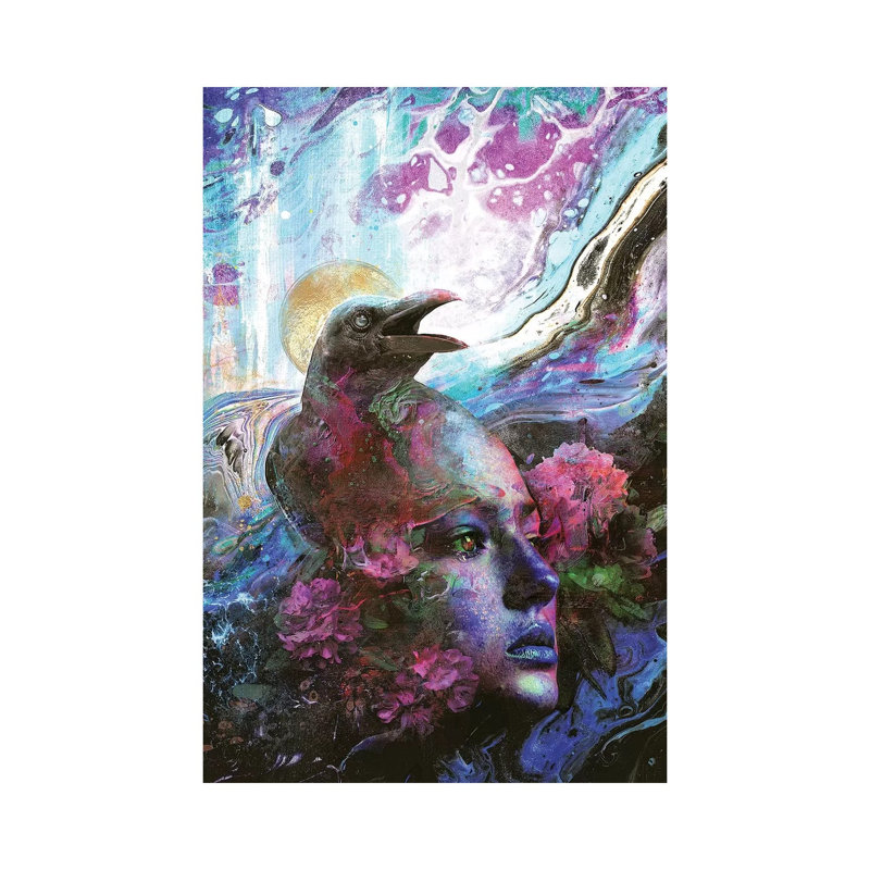 Raven Memories by Barrett Biggers - Wrapped Canvas Print, 20.32 cm H x 30.48 cm W