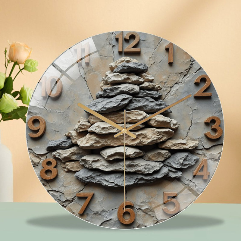 Horloge murale en pierre