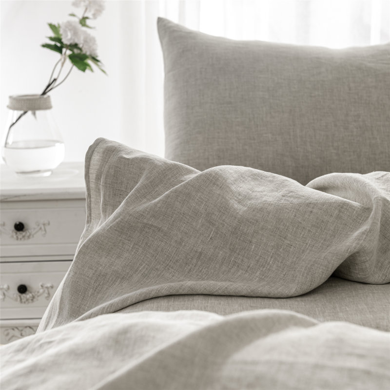 Basic Standard Pillowcases Greige, Standard, Gray