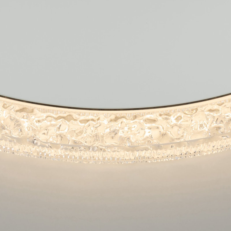 Renz - Miroir rond, Cristal transparent