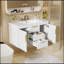Meuble-lavabo mural 36 po avec lavabo en résine-1199530142