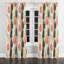Rideaux Boho pour la chambre à coucher - Rideau à œillets Blue Meadow Ikat - 1 panneau-1871395048-1871395052
