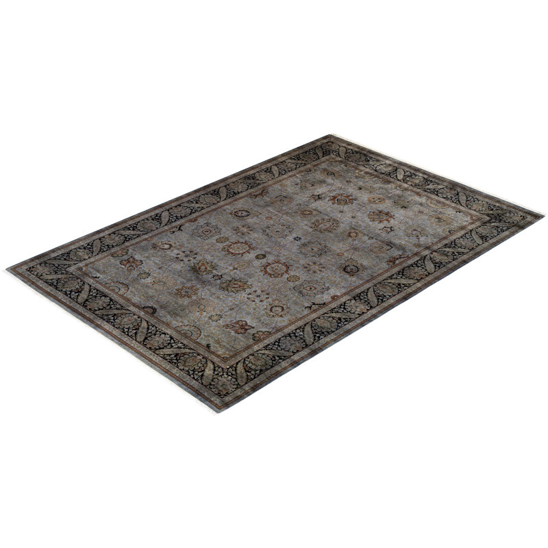 Fine Vibrance One-of-a-Kind 6' 2" X 9' 4" Hand Knotted Area Rug