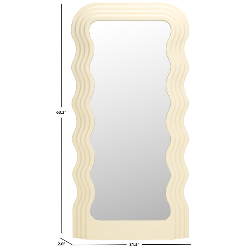 Ranstead Rectangle Floor Mirror, White
