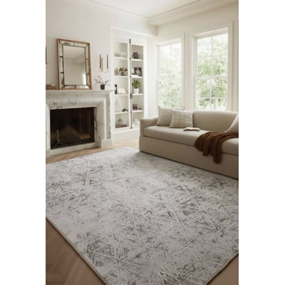 Rug Branch Keimaya Abstract Indoor Area Rug, Beige Cream, Modern