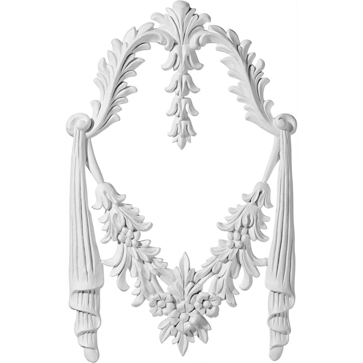 Ekena Millwork Hurley 11 7/8" H x 7 5/8" W x 1/2" D Onlay Scroll & Reviews | Wayfair
