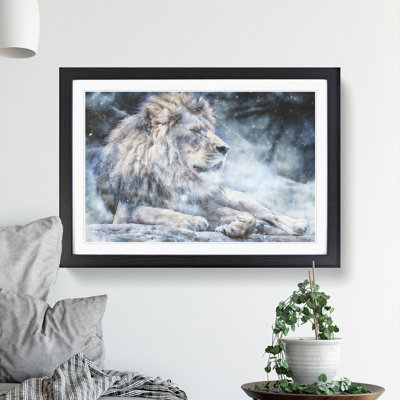 Beautiful Lion - Single Picture Frame Painting on MDF